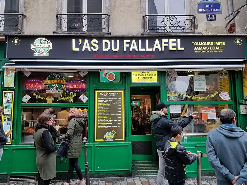 Falafel em Paris 