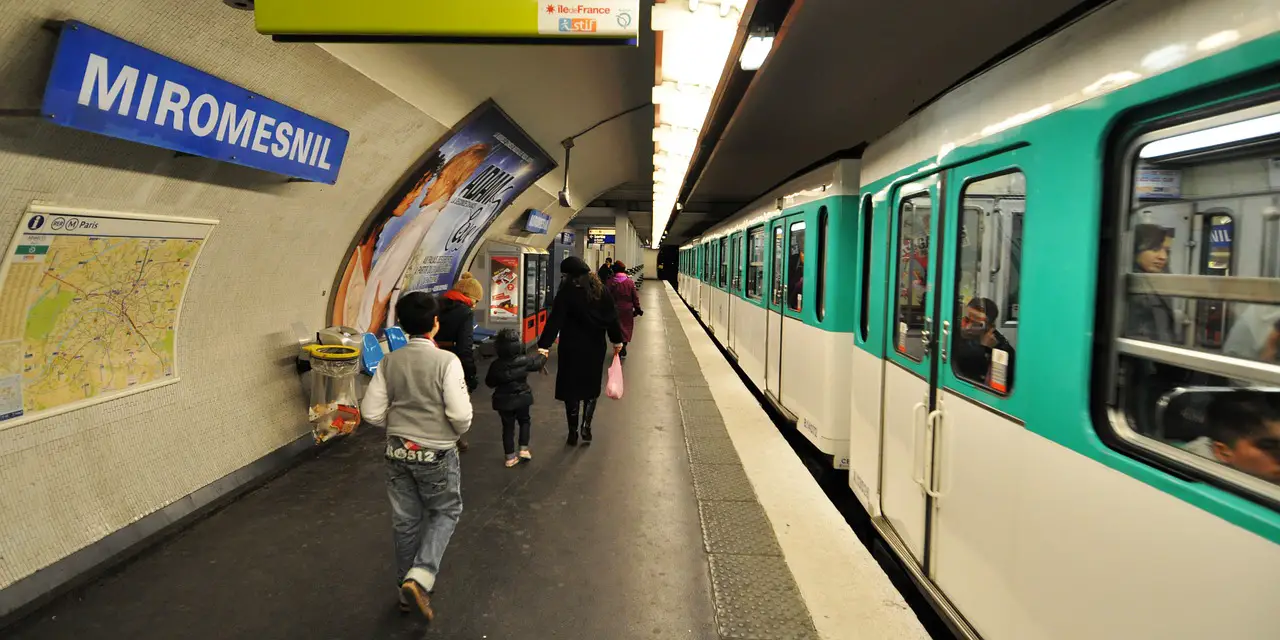 Estação de metrô em Paris 