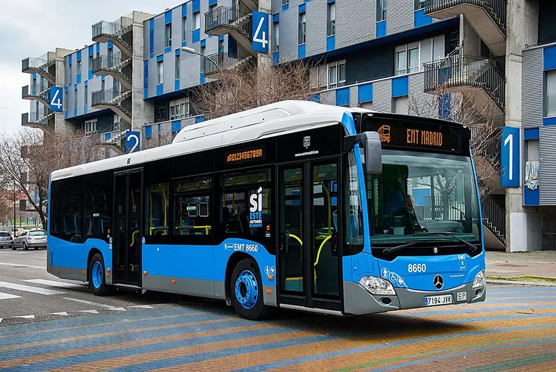 ônibus em Madrid