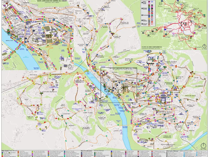 Transporte público em Coimbra mapa transporte coimbra