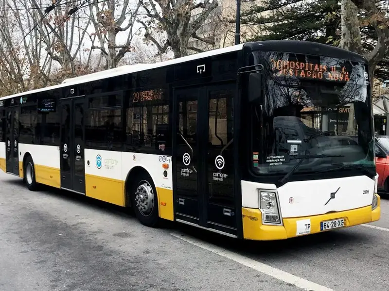 Meio de transporte mais usado em Coimbra